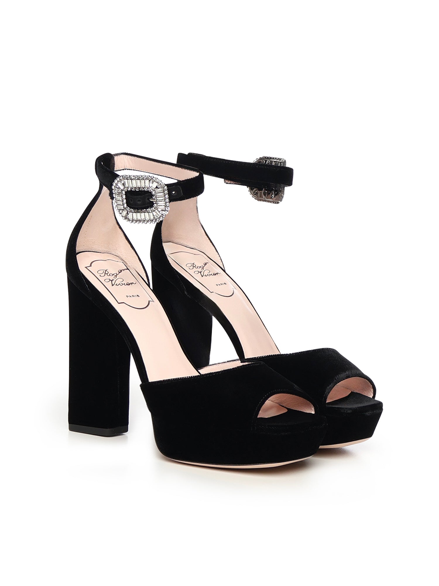 Roger Vivier Sandals Black Viscose