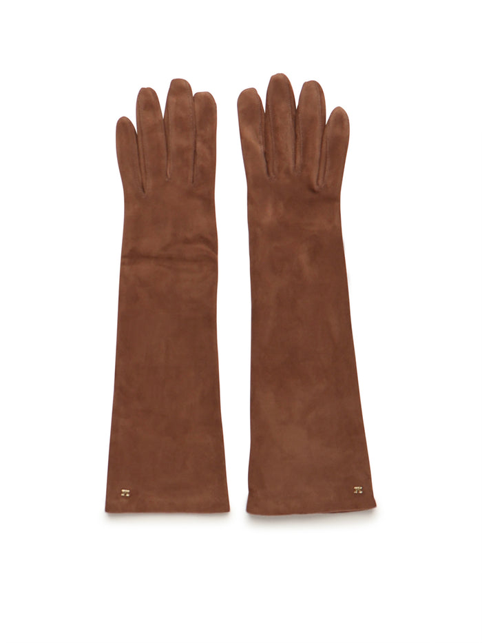 Max Mara Gloves Brown Lambskin