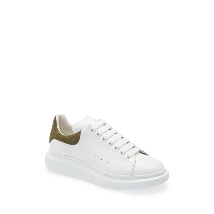 Crocodile Oversized Sneakers White Calf Leather