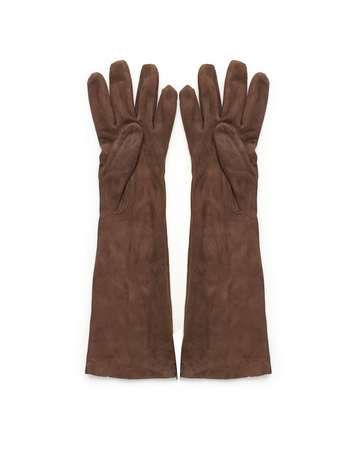 Max Mara Gloves Brown Lambskin