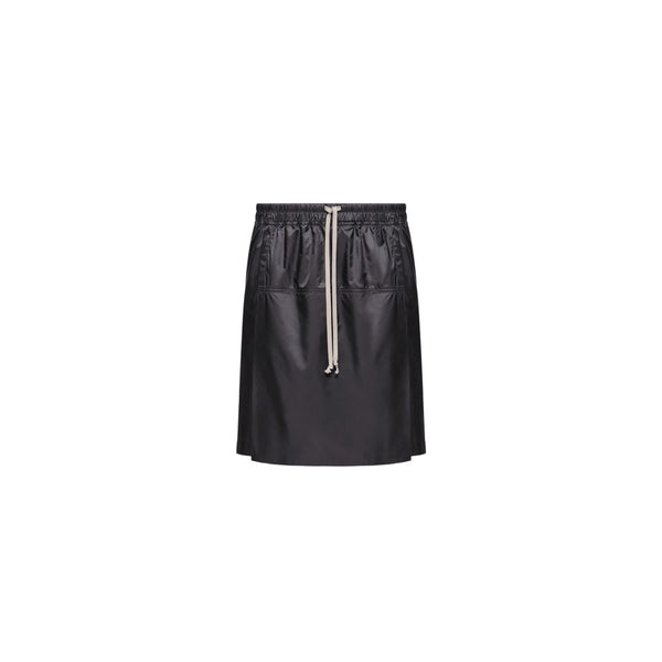 Knee-Length Shorts Black Recycled Polyester