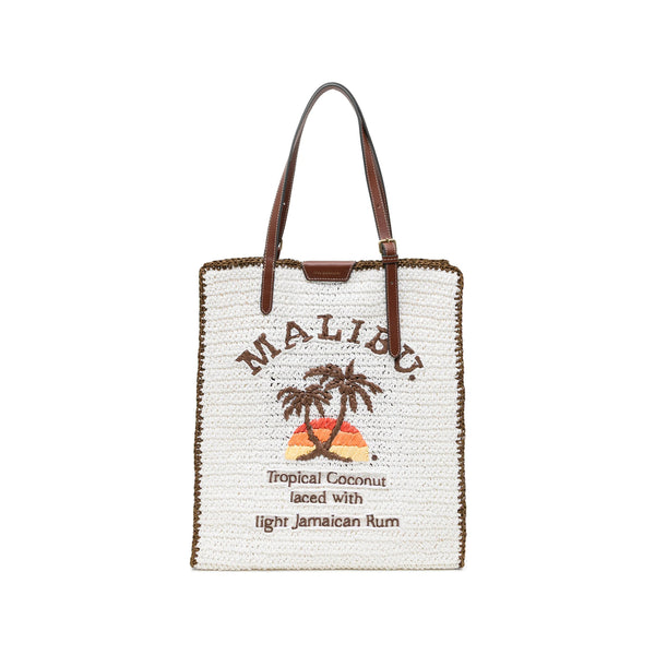 Tote Bag Raffia Neutrals-Brown Neutrals/brown
