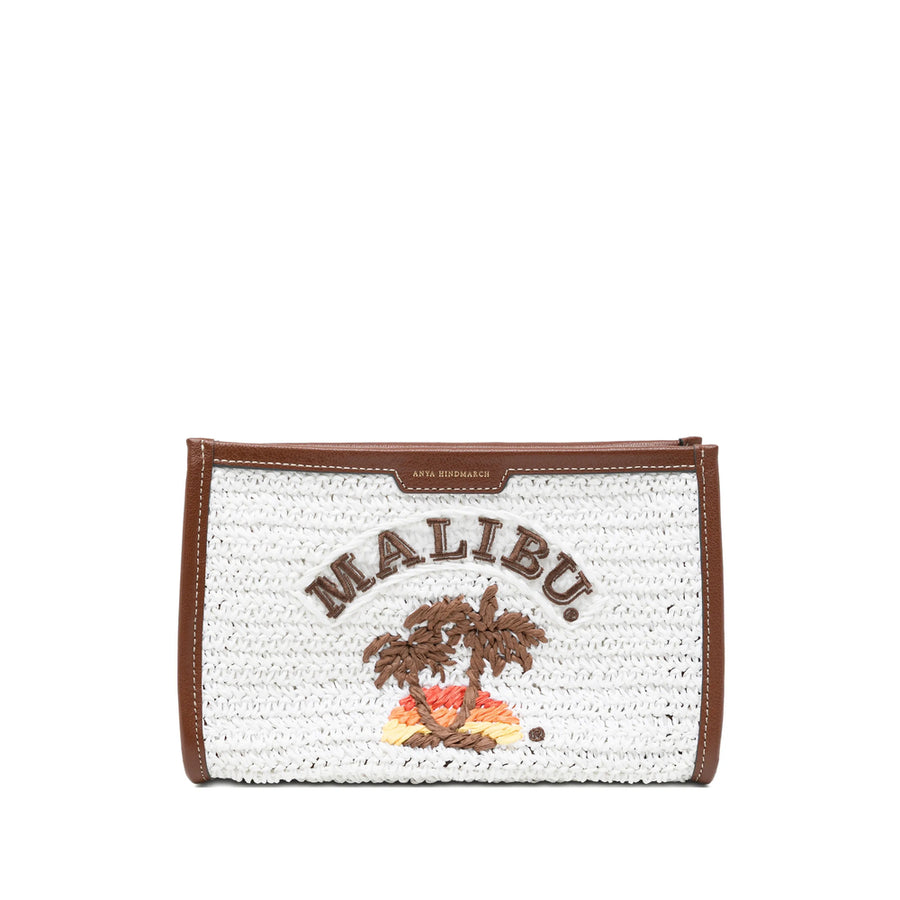 Clutch Bag Chalk White Raffia