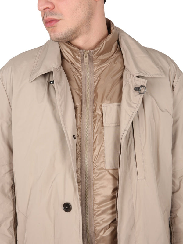 Morning Double Jacket Brown Polyamide Trench & Raincoats