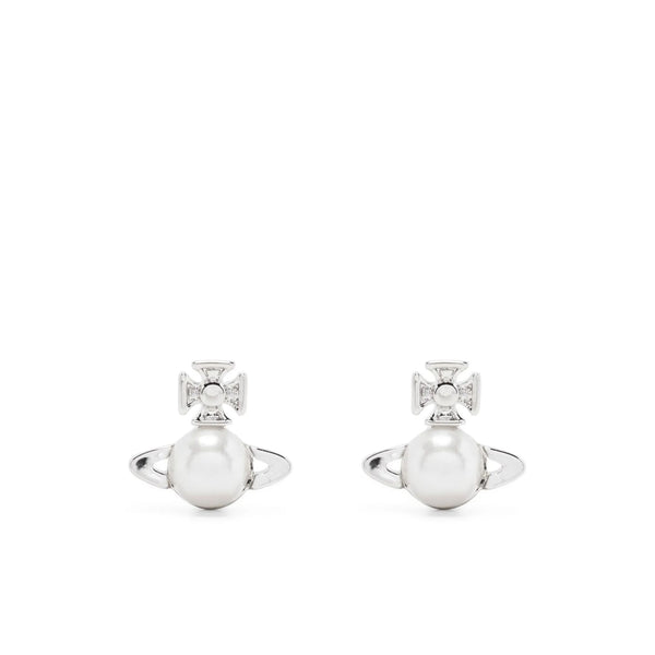 Vivienne Westwood Orb Logo Earrings Silver Brass: 100. Bracelets