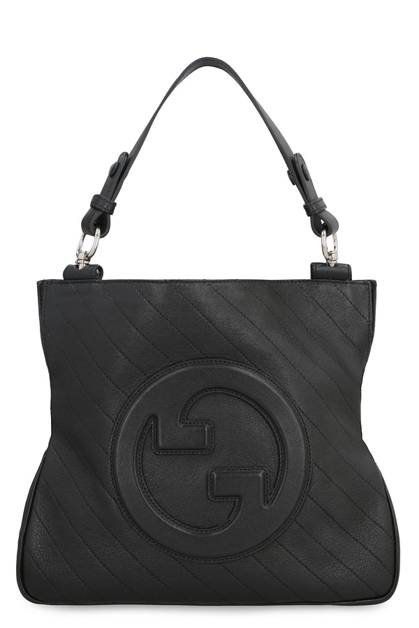 Gucci Blondie Leather Tote Black Lamb Bags