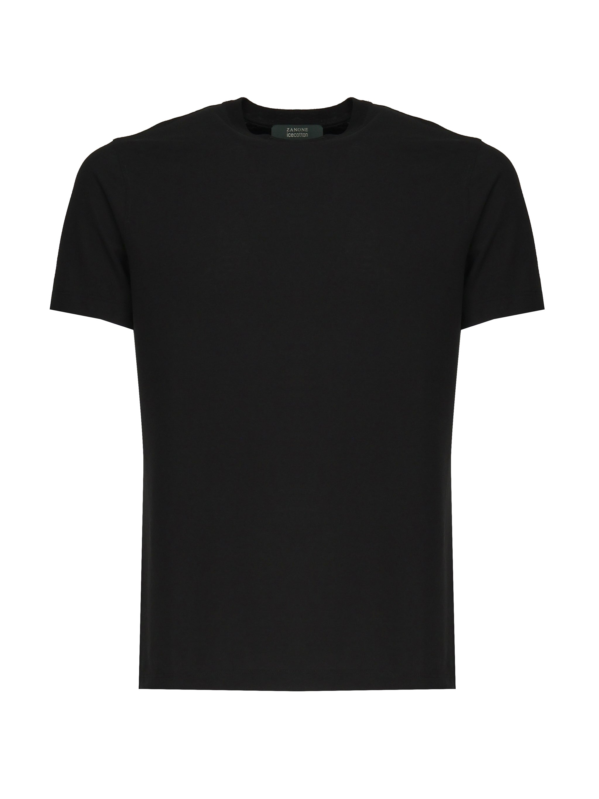 Zanone T-shirts and Polos Black Cotton