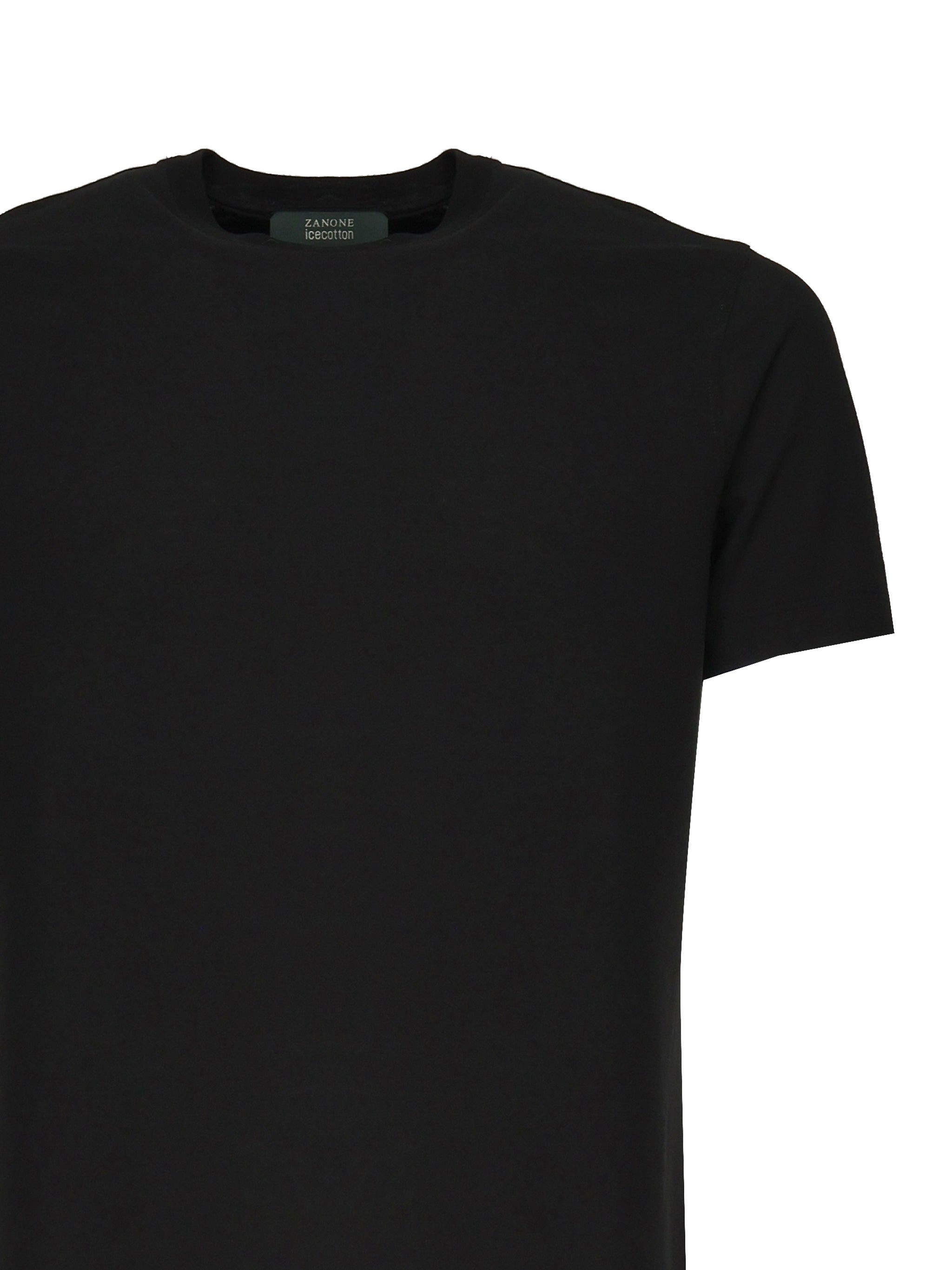 Zanone T-shirts and Polos Black Cotton