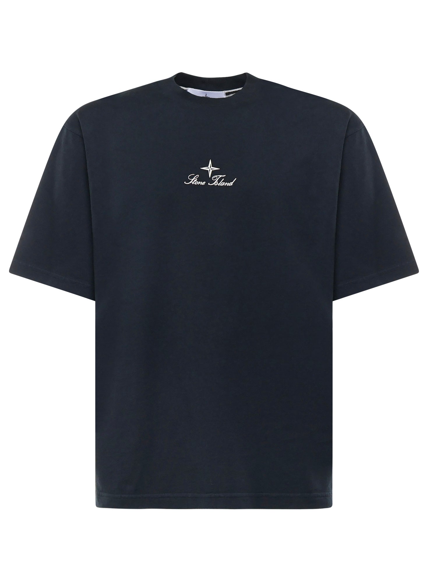 Stone Island T-shirts and Polos Blue Cotton