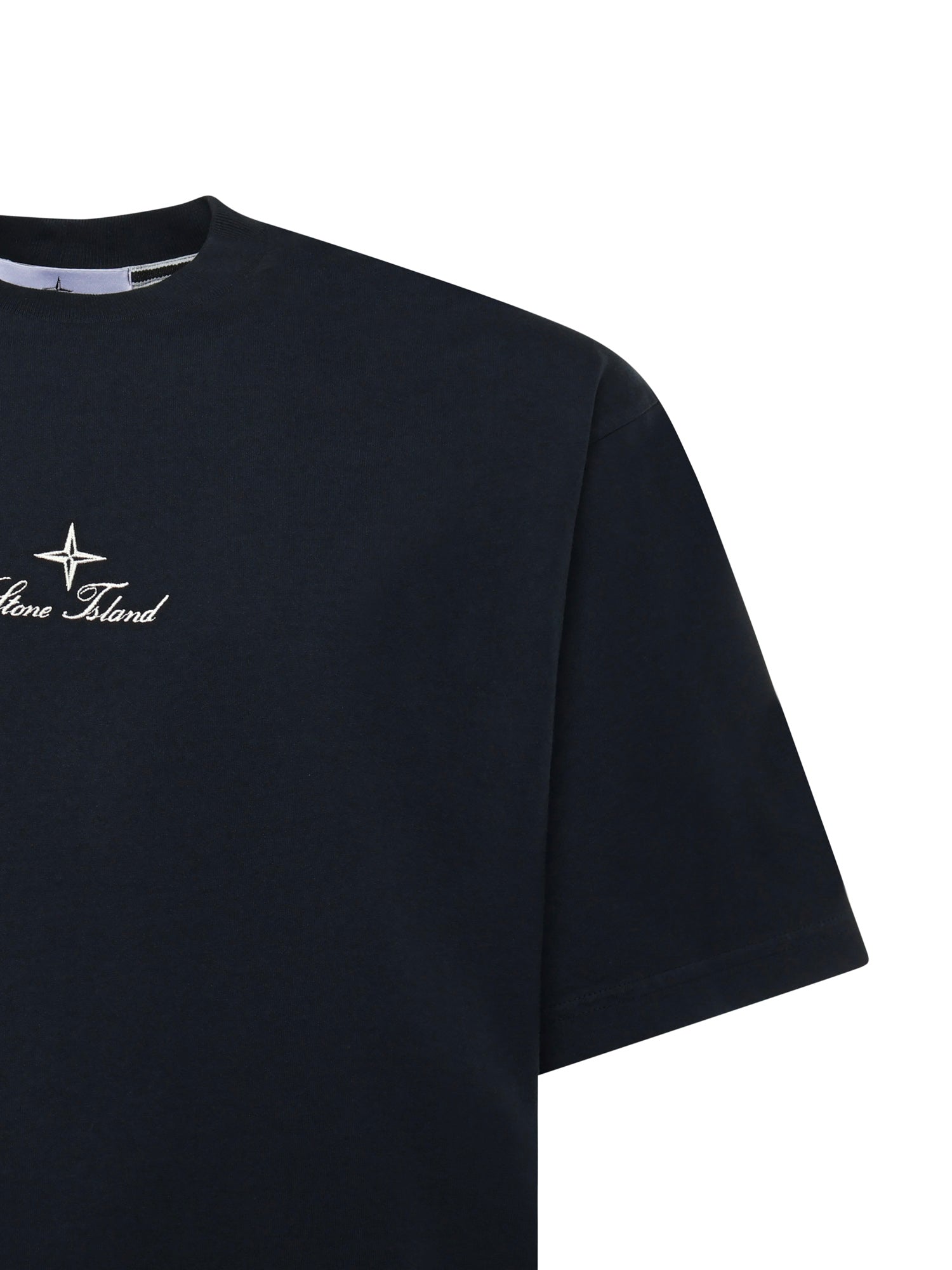 Stone Island T-shirts and Polos Blue Cotton