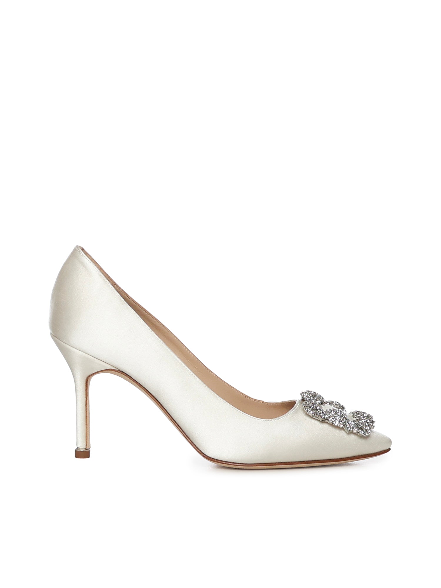 Manolo Blahnik With Heel White Viscose