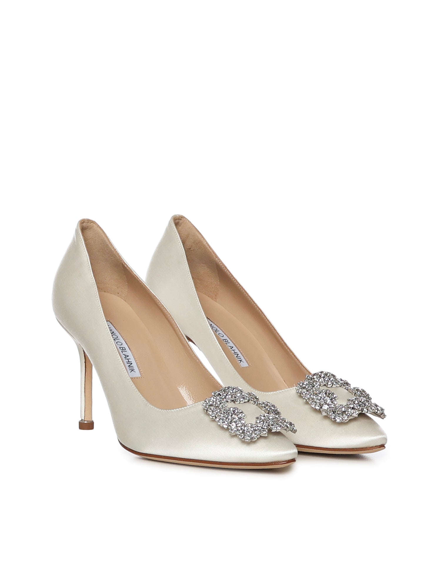Manolo Blahnik With Heel White Viscose