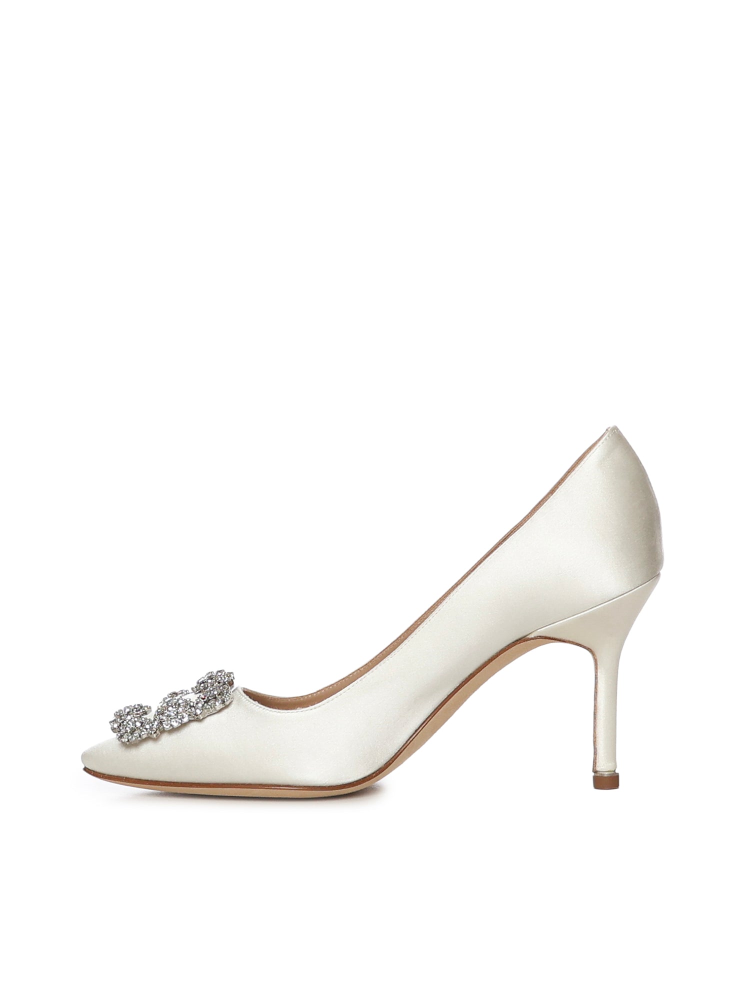 Manolo Blahnik With Heel White Viscose