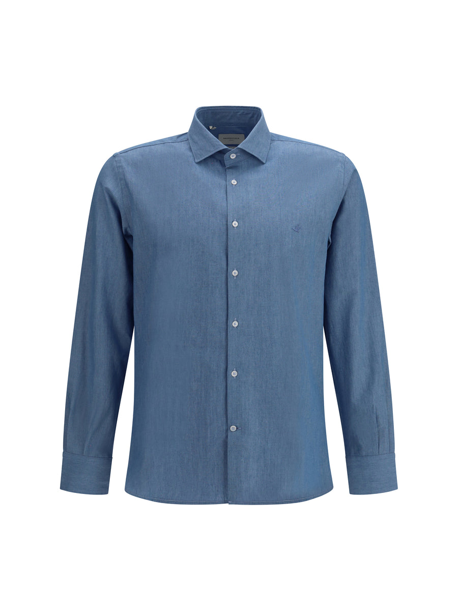 Brooksfield 100% Cotton shirt in blue