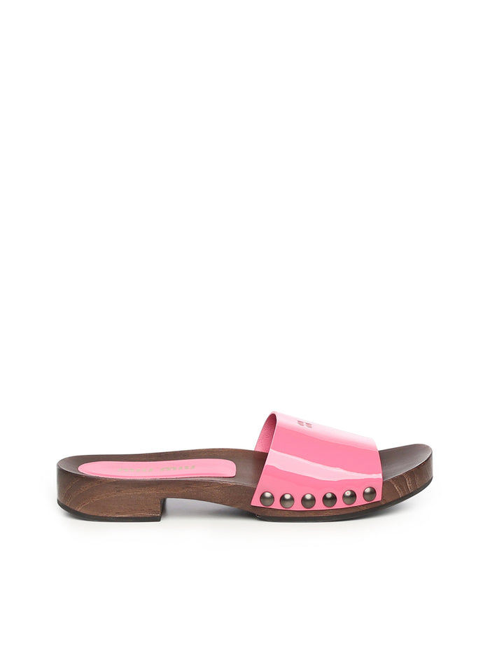 Miu Sandals Begonia Calfskin