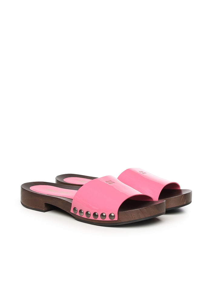 Miu Sandals Begonia Calfskin