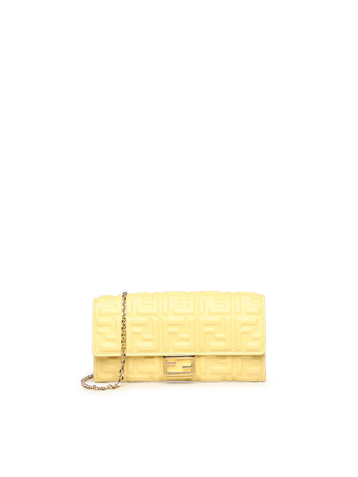 Fendi Wallets Yellow Lambskin
