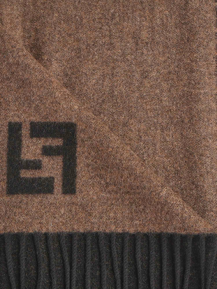 Fendi Scarfs Beige Wool