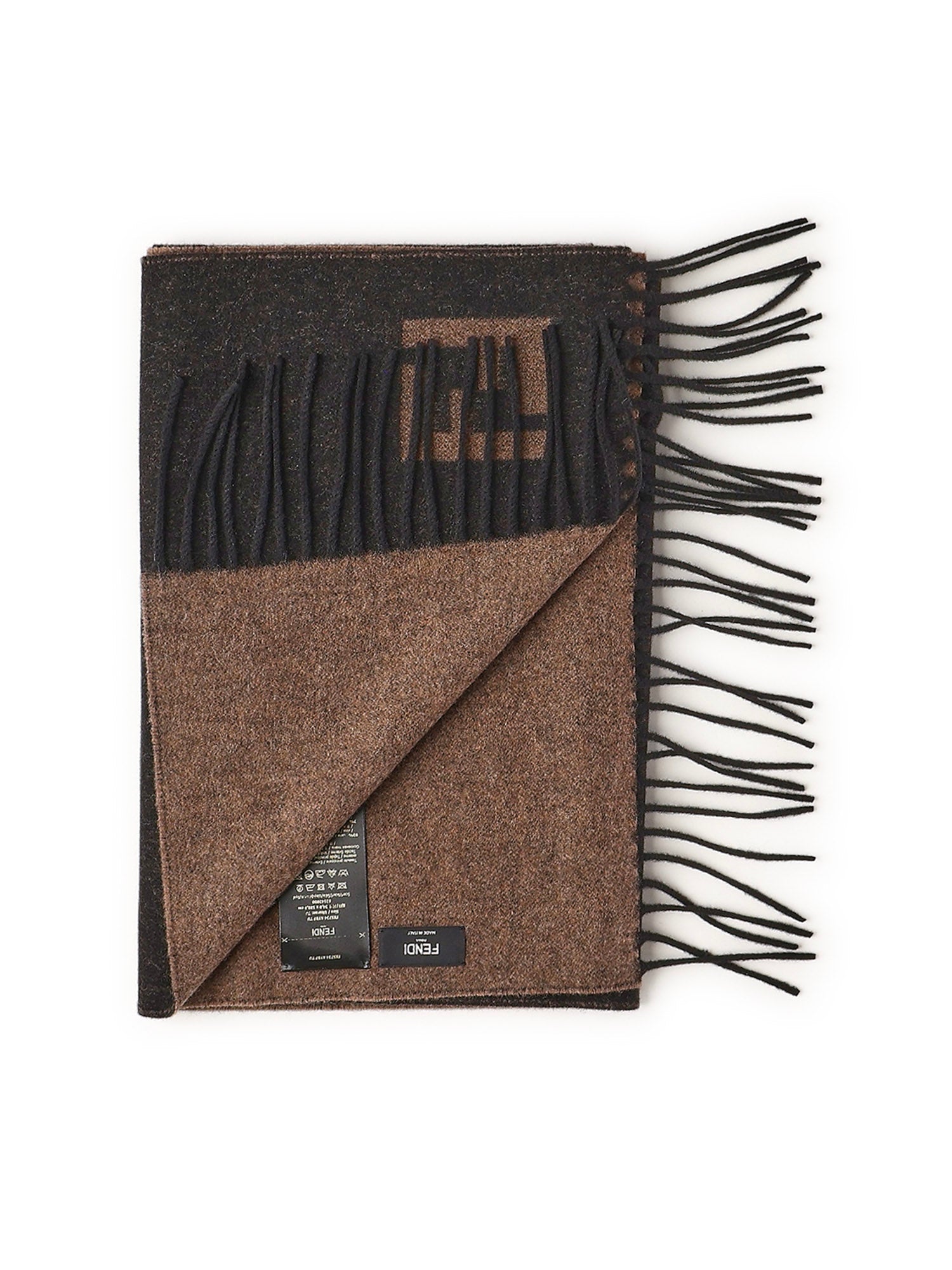Fendi Scarfs Beige Wool