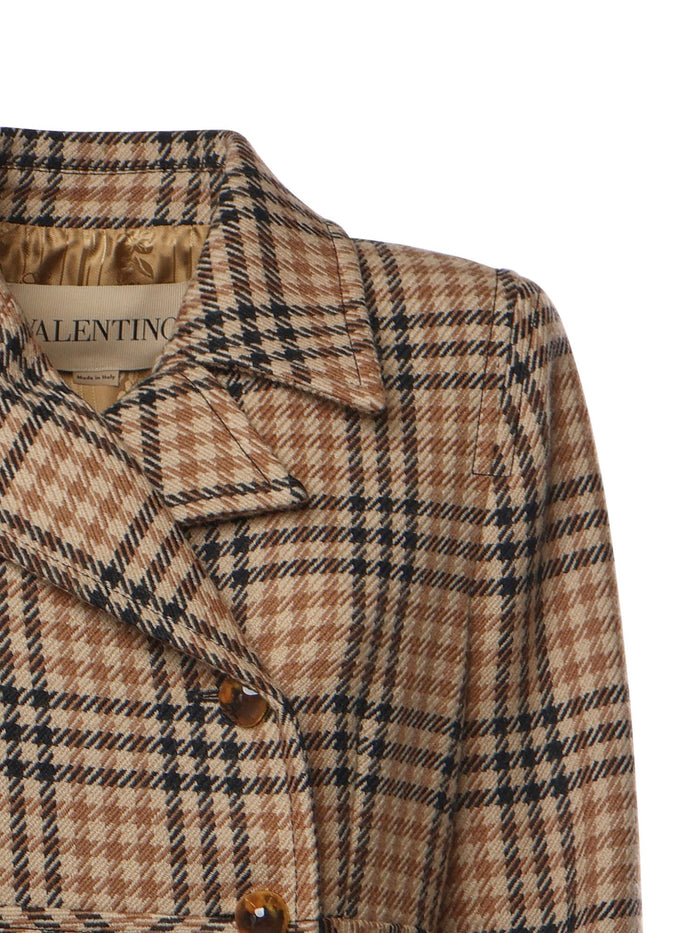 Valentino Garavani Coats Brown Virgin Wool