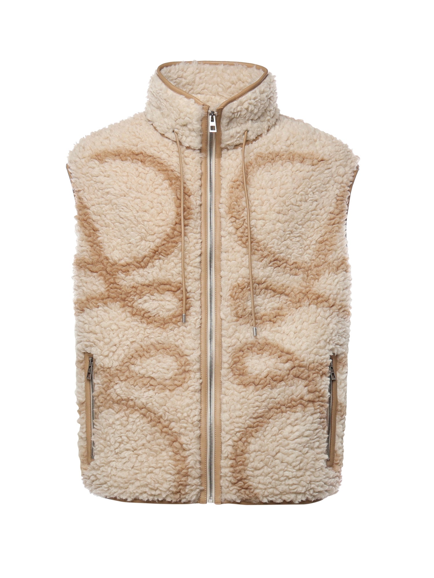 Loewe Jackets Beige/khaki Green Polyester/wool/acrylic