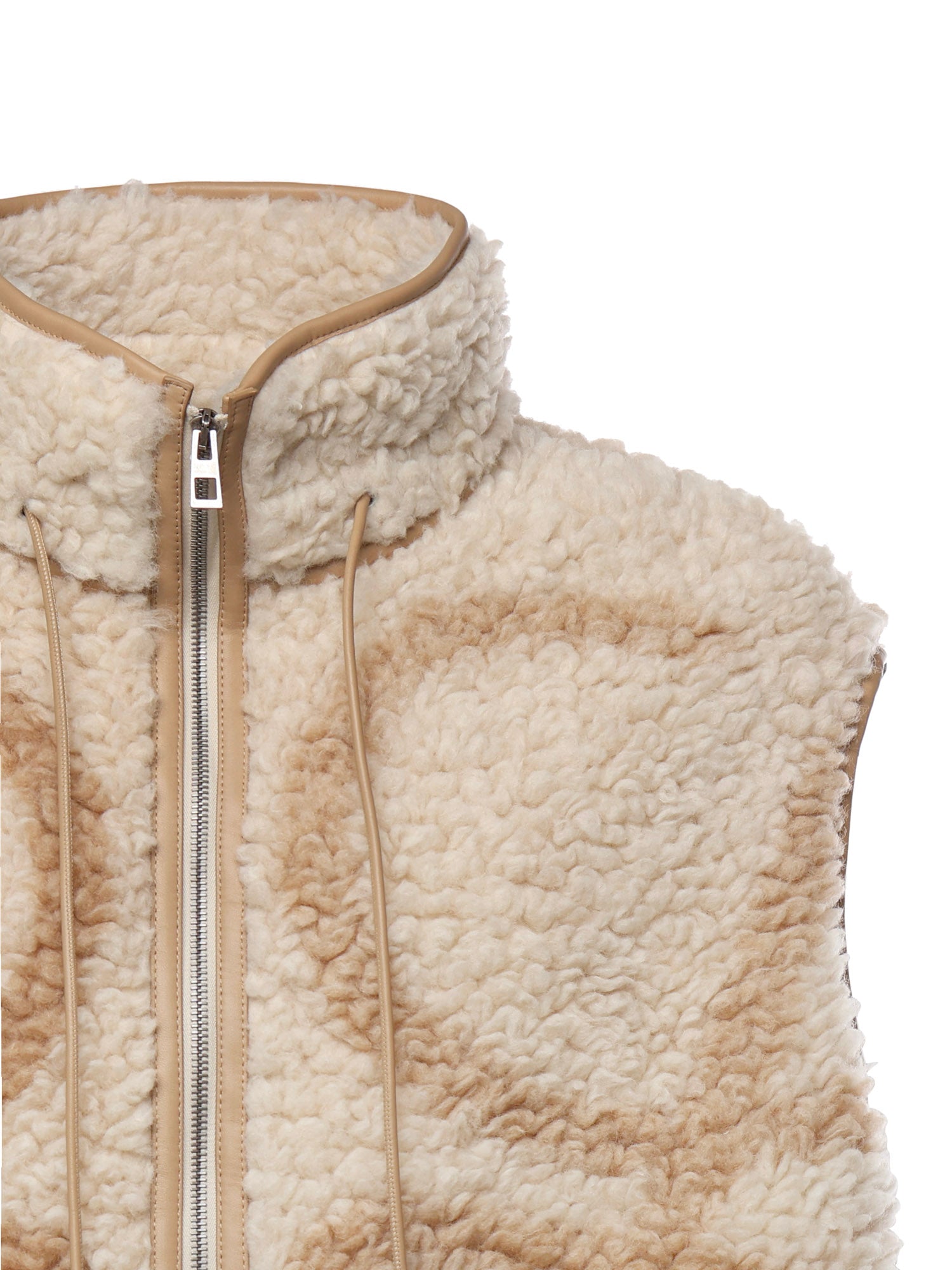 Loewe Jackets Beige/khaki Green Polyester/wool/acrylic