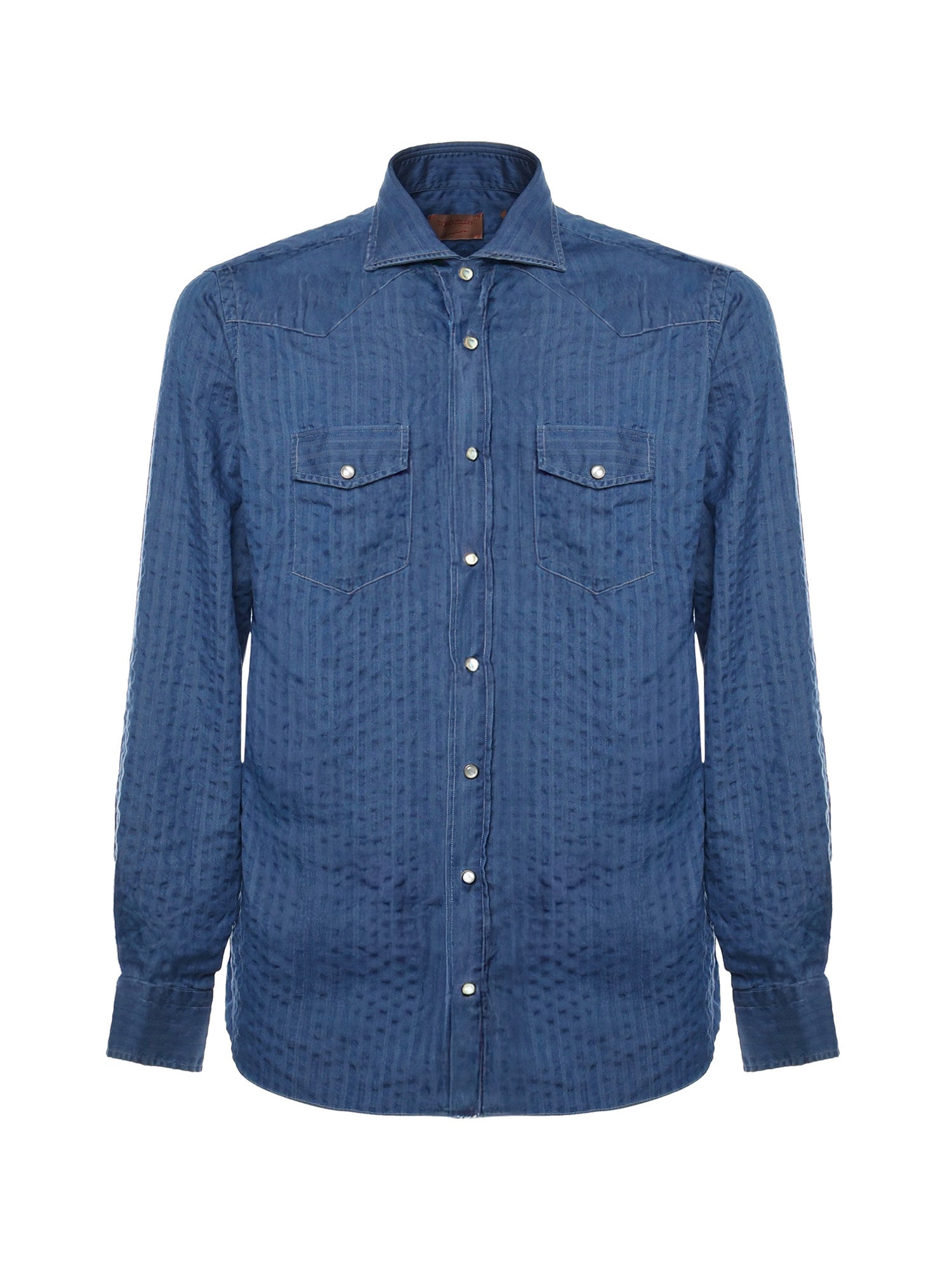 BORRIELLO NAPOLI Shirts Blue Cotton