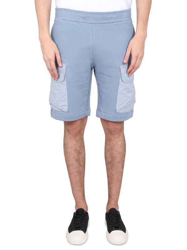 Cotton Bermuda Shorts Azure Organic