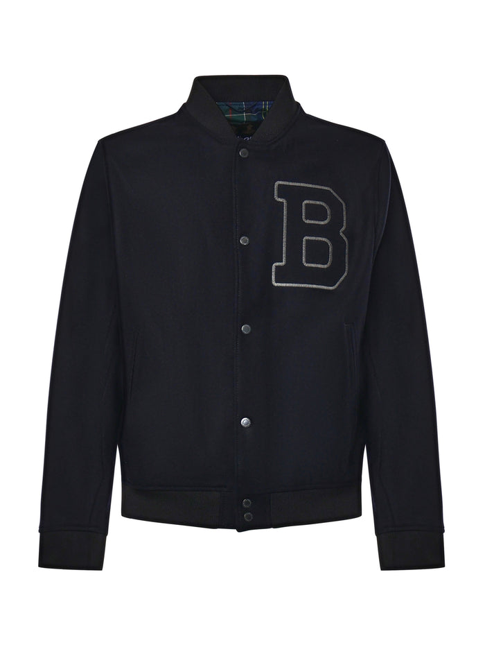 Barbour Coats Blue Wool Polyamidel
