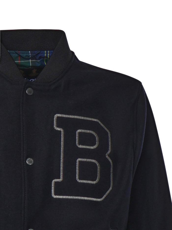 Barbour Coats Blue Wool Polyamidel