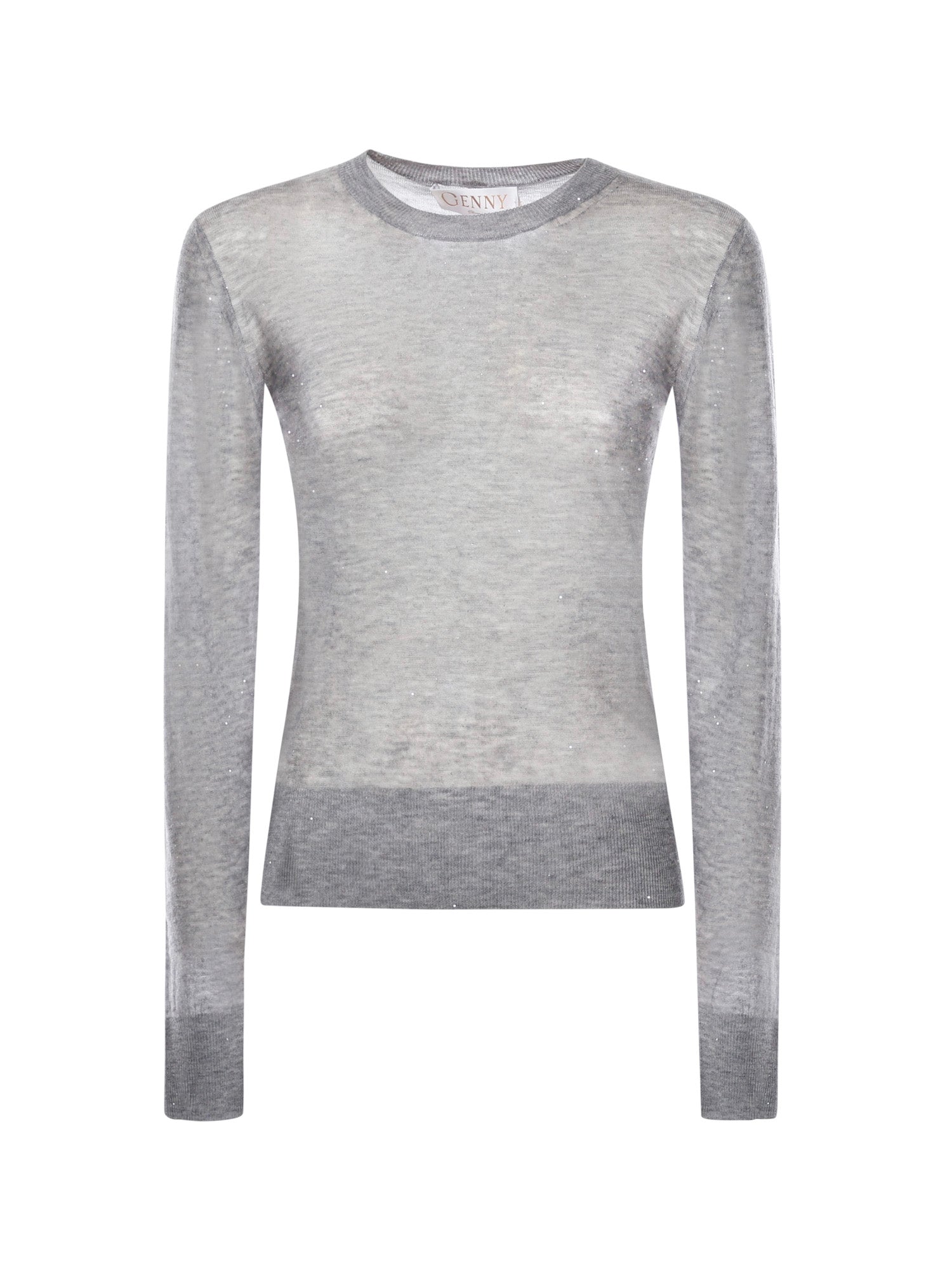 Genny Sweaters Light Gray Wool