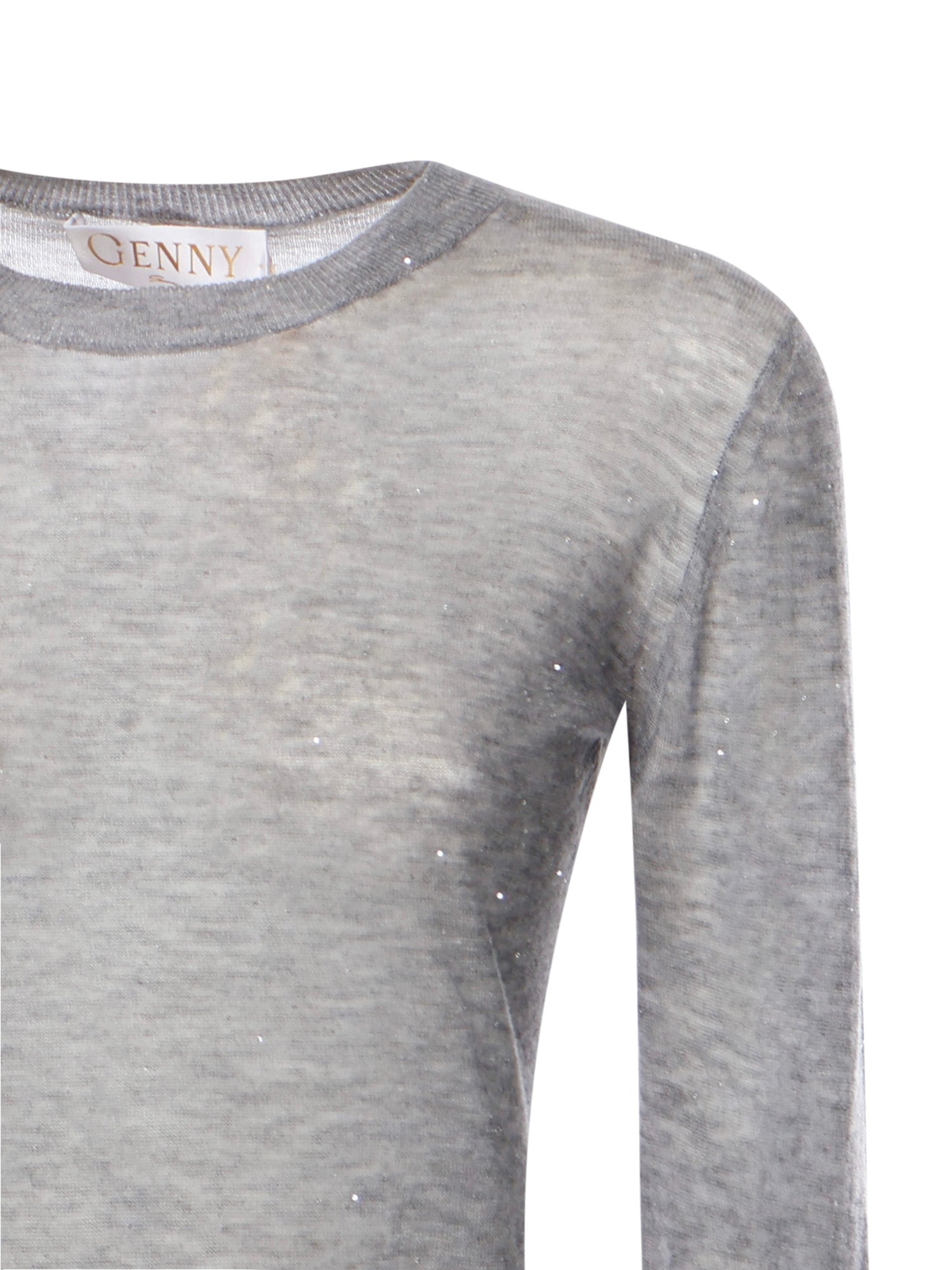 Genny Sweaters Light Gray Wool