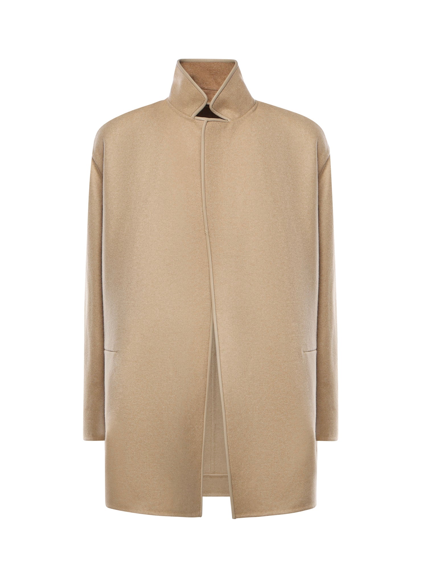 Loro Piana Coats Dill Seeds Natural Camel Baby Cashmere Nylon