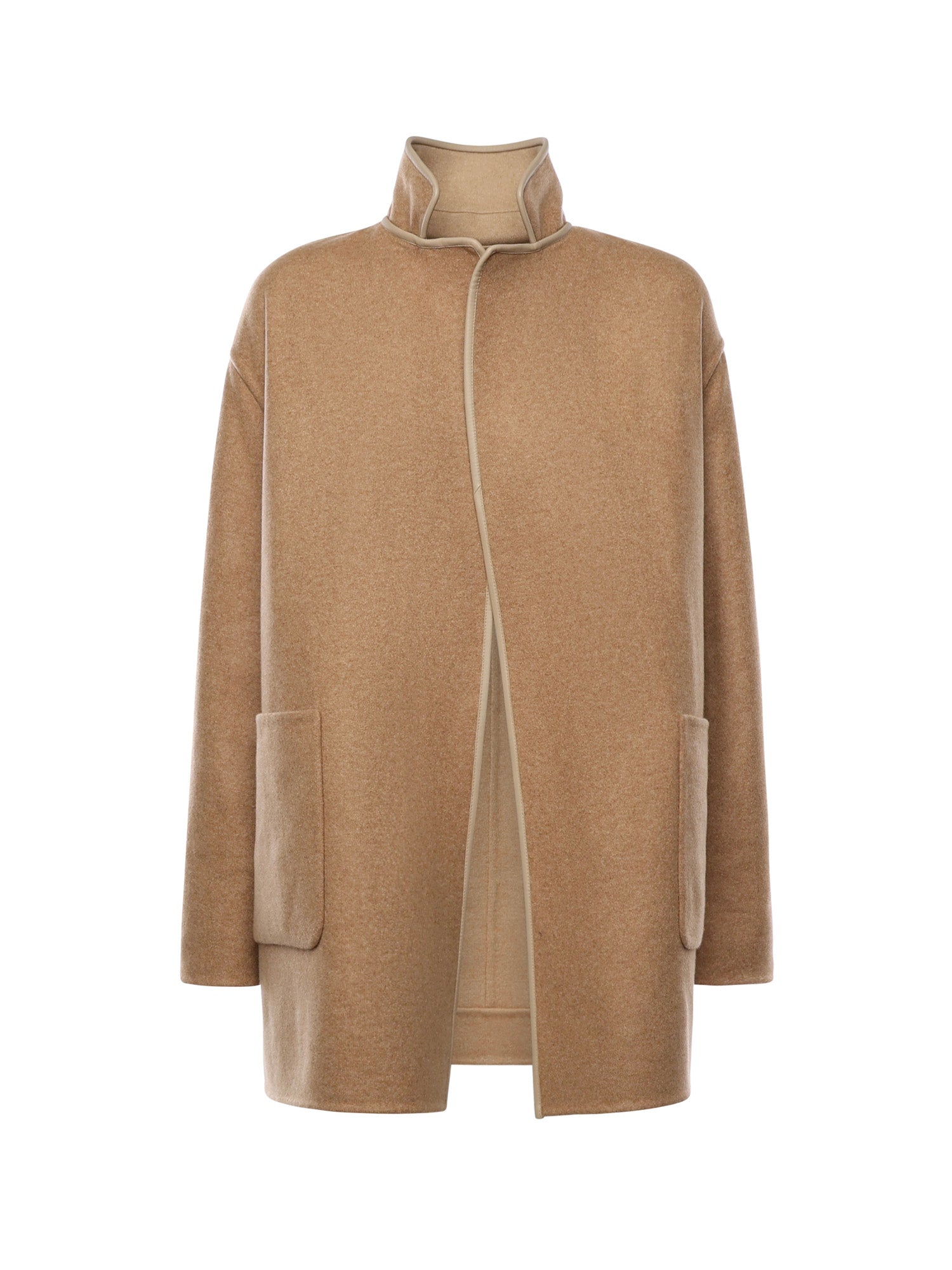 Loro Piana Coats Dill Seeds Natural Camel Baby Cashmere Nylon