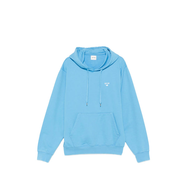 Hooded Sweatshirt Blue Outer: Cotton; Trims: Cotton