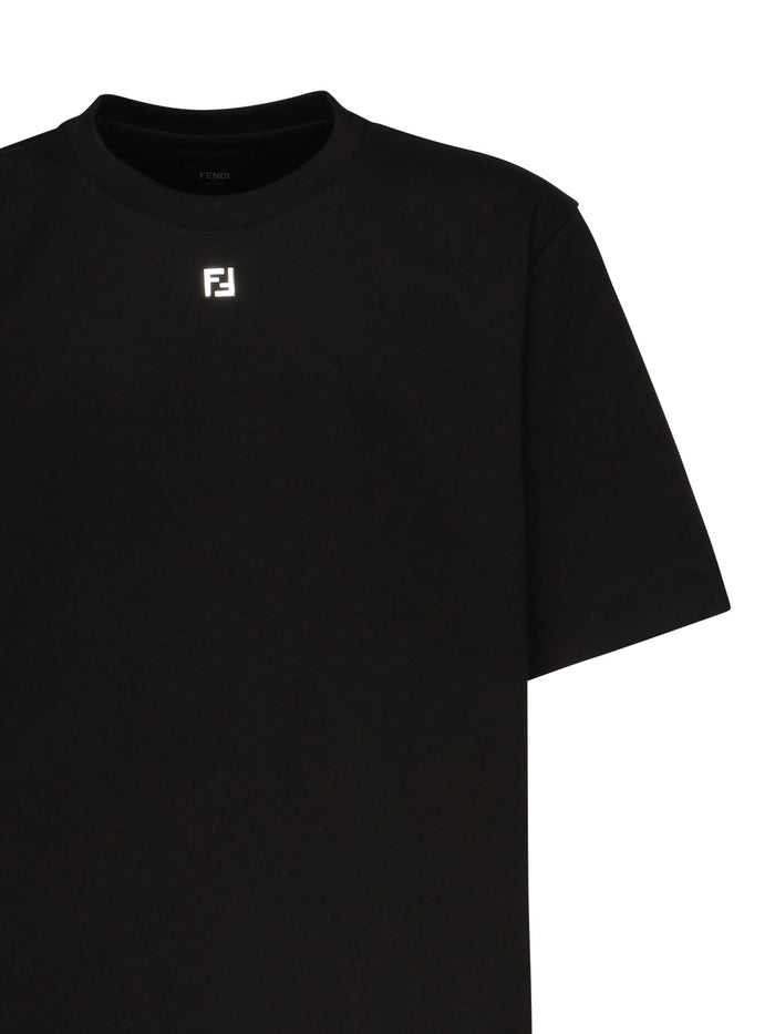 Fendi T-Shirts And Polos Black Cotton