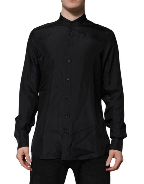 Dolce & Gabbana 100% Silk shirt in black