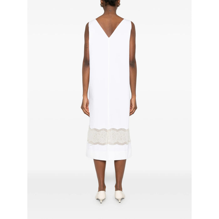 Dress Carven White Cotton: 100