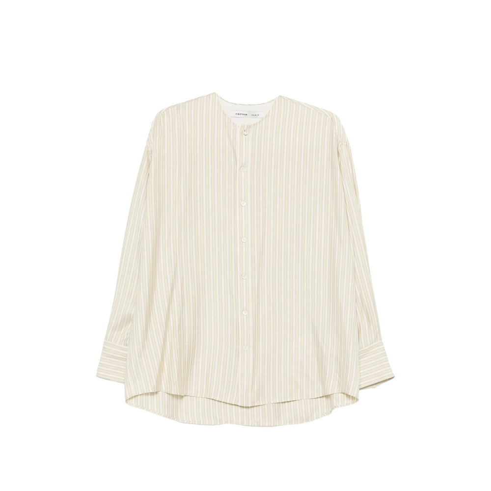 Shirt Carven Neutrals/white Silk: 100