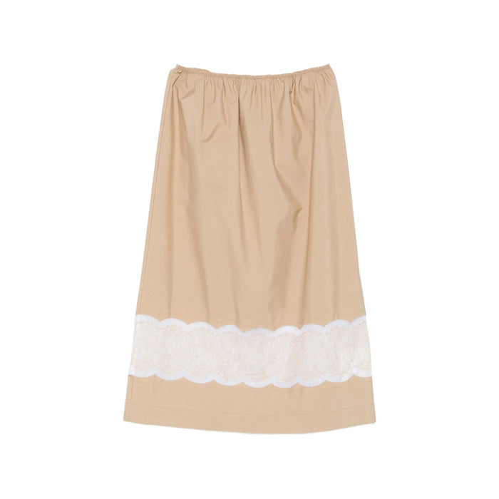Skirt Carven Neutrals Cotton: 100