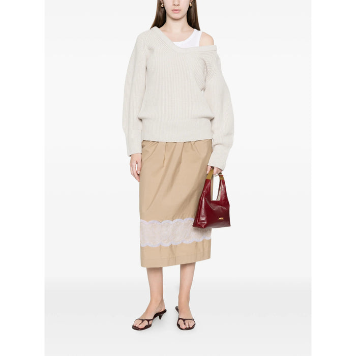 Skirt Carven Neutrals Cotton: 100