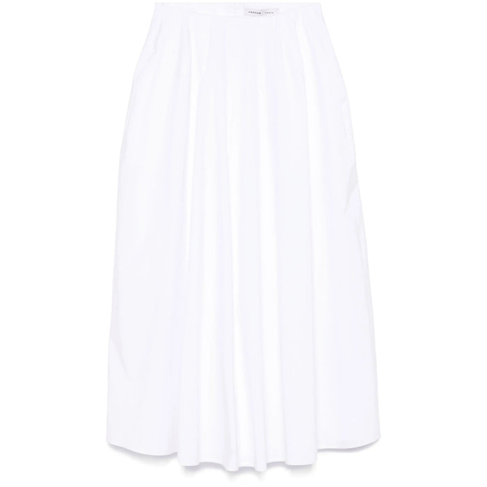 Skirt Carven White Cotton: 100
