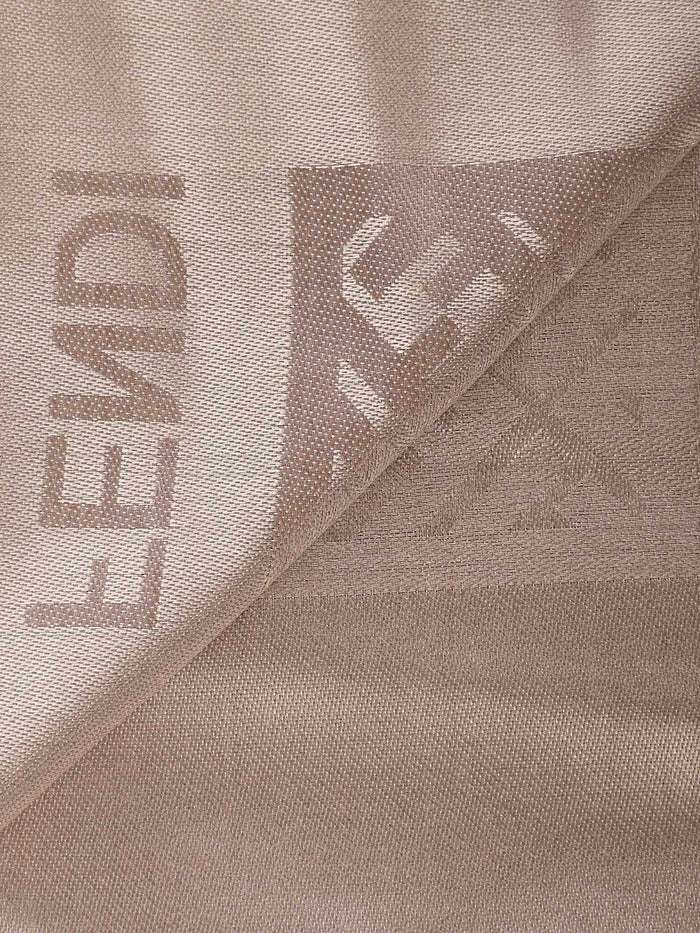 Fendi Scarfs Taupe Silk