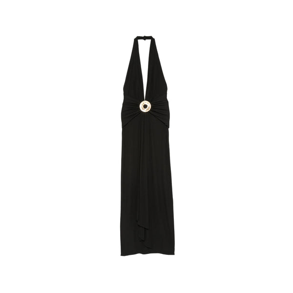 Evening Dress Chii Black Viscose