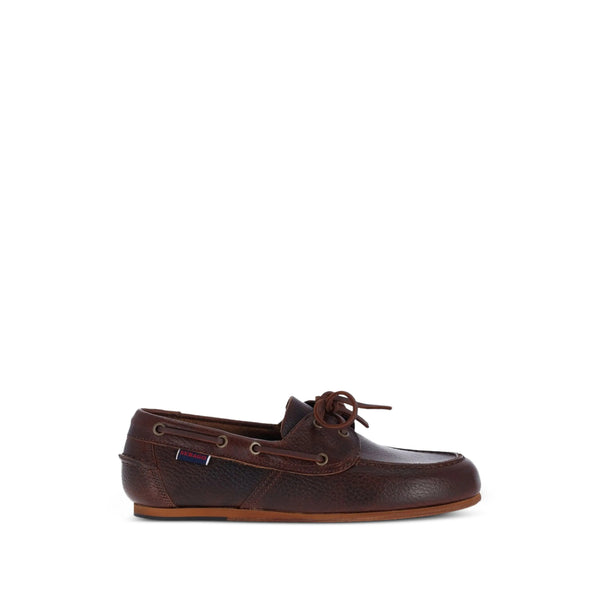 Leather Lace-Up Shoes Owen Tumbled Brown Loafers