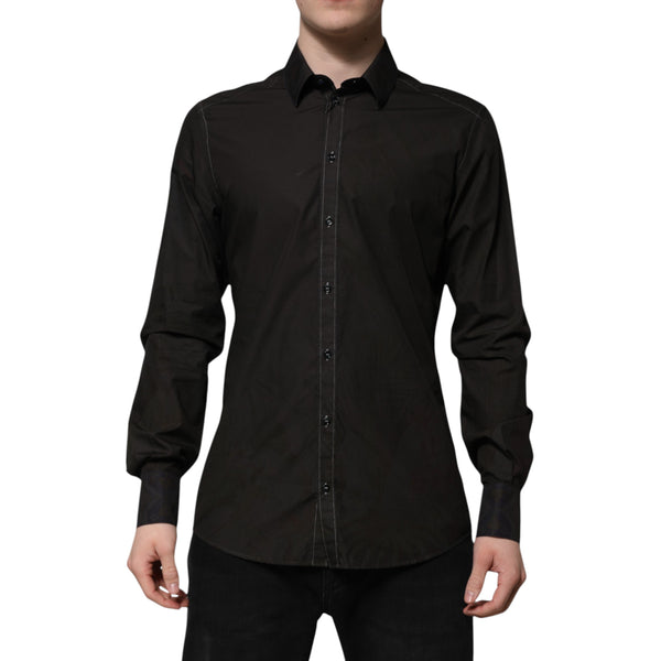 Dolce & Gabbana 100% Cotton dress shirt in black