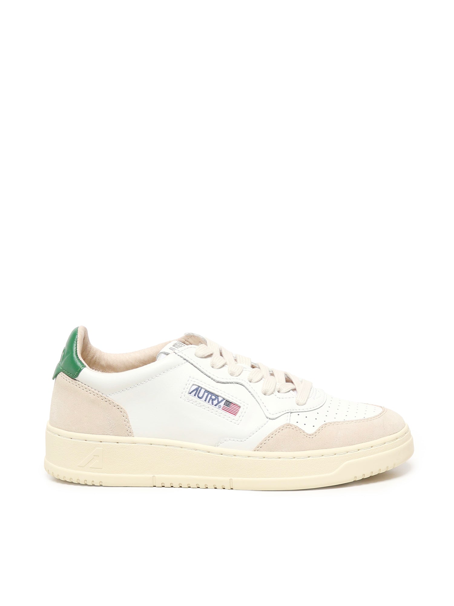AUTRY Sneakers White Cowskin; Cowskin Suede; Nylon