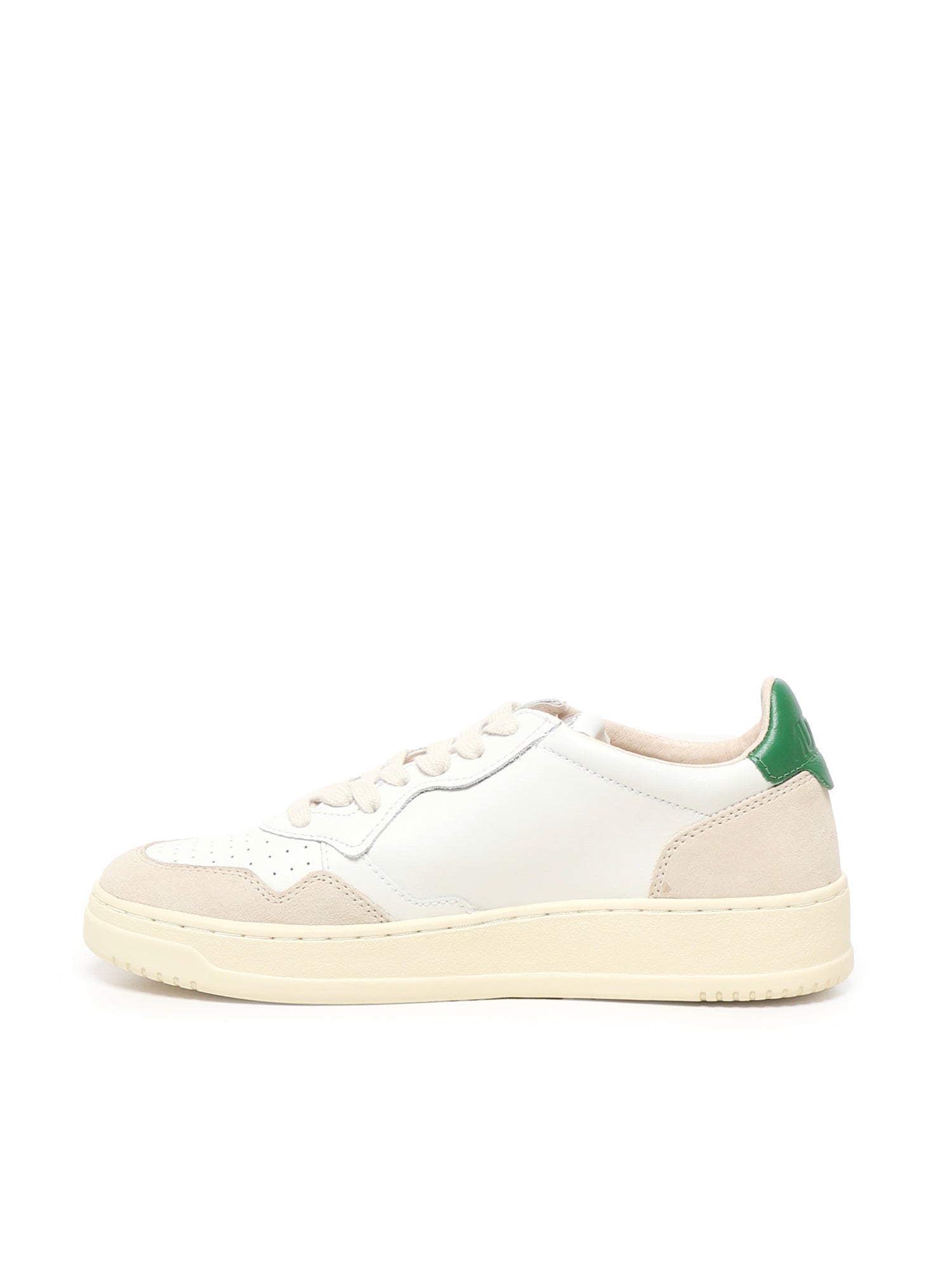 AUTRY Sneakers White Cowskin; Cowskin Suede; Nylon