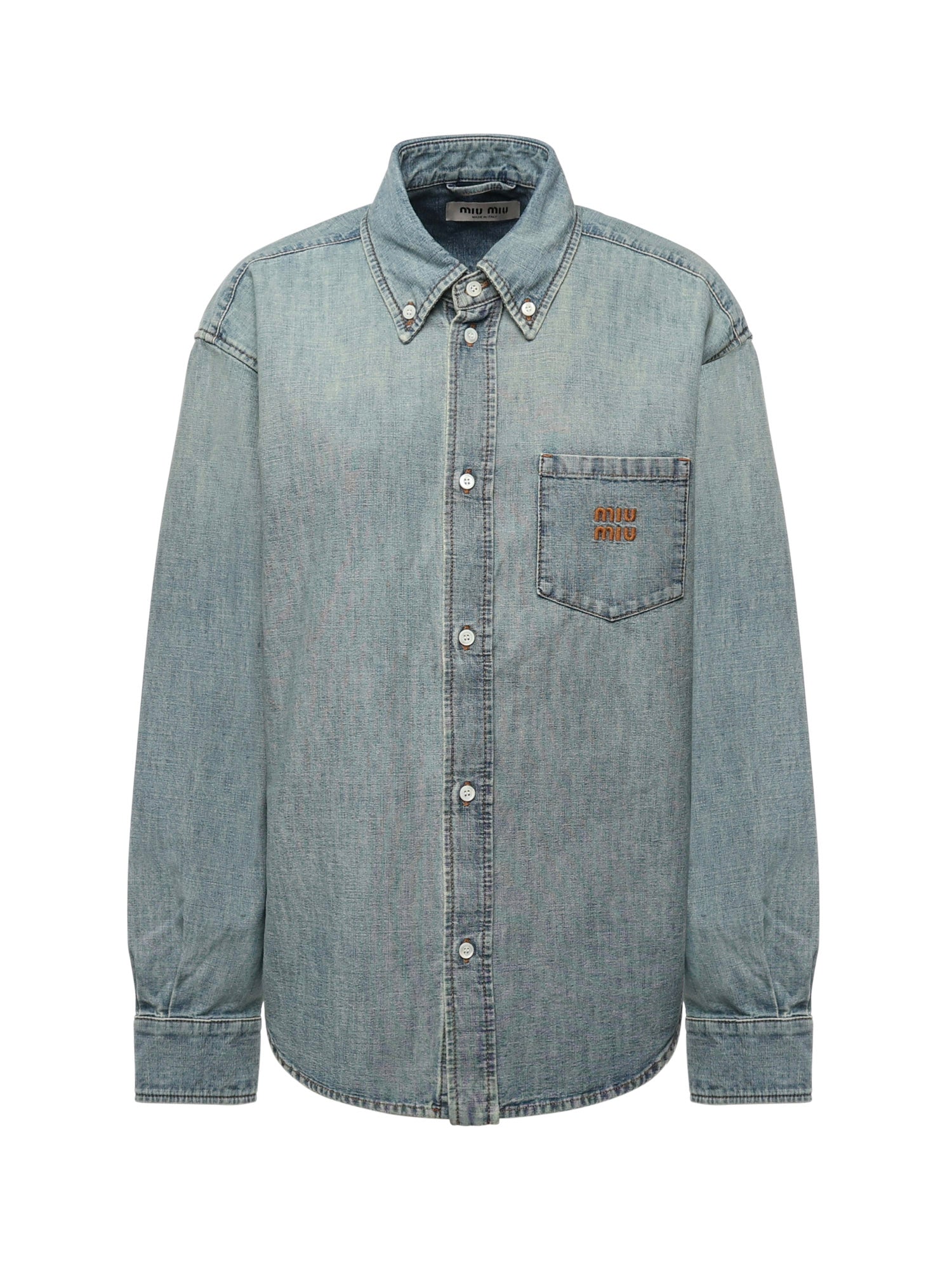 Miu Shirts Blue Cotton