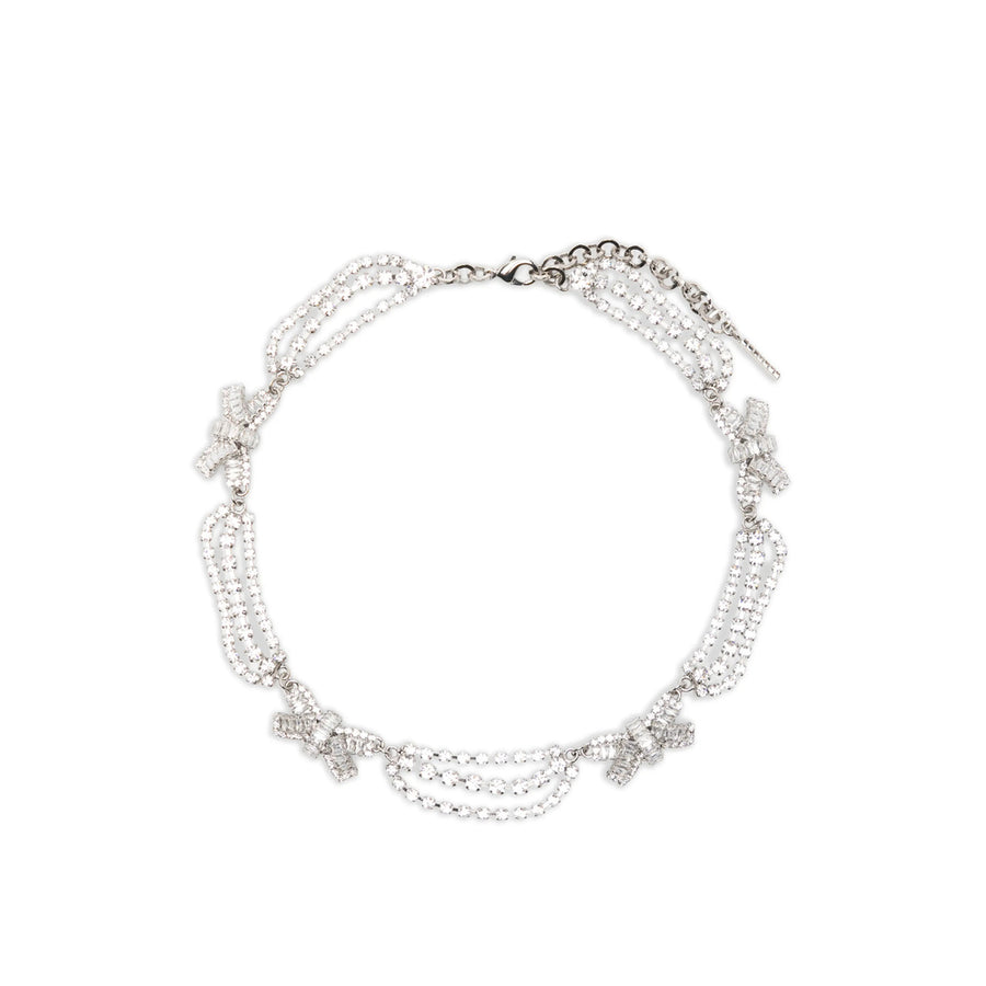 Jewellery With Bow Details Silver Plated Brass: 20. Necklaces